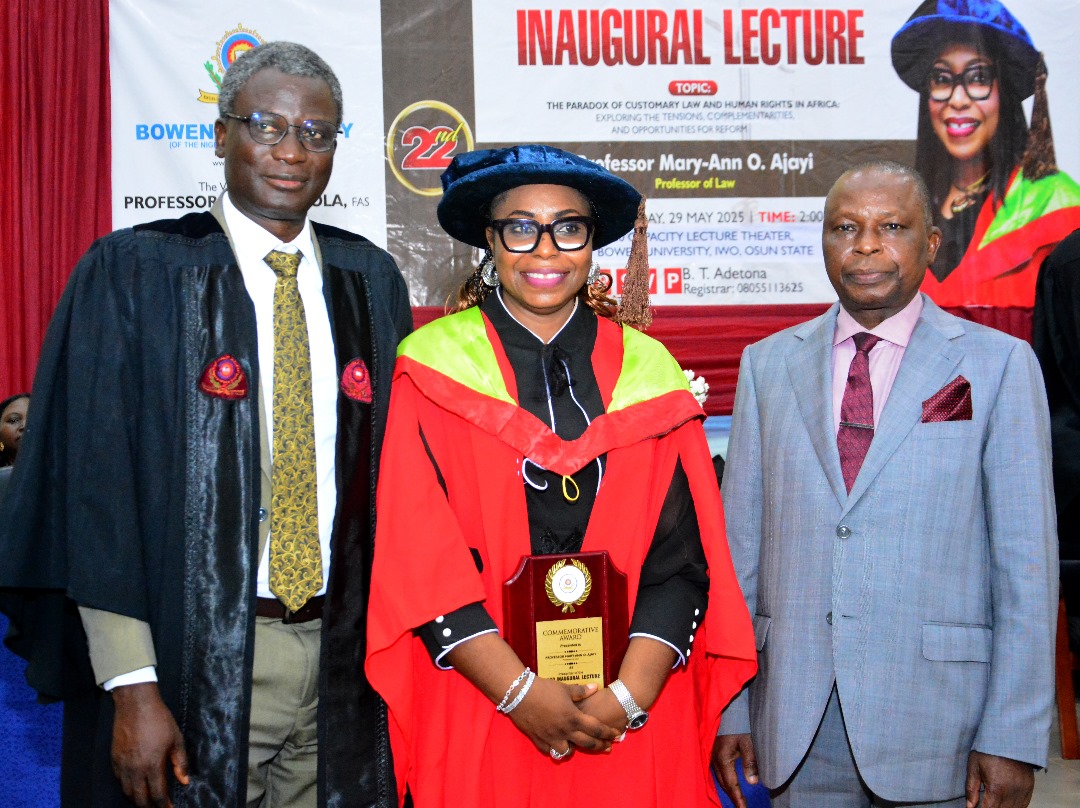 Inaugural lecture at Bowen University