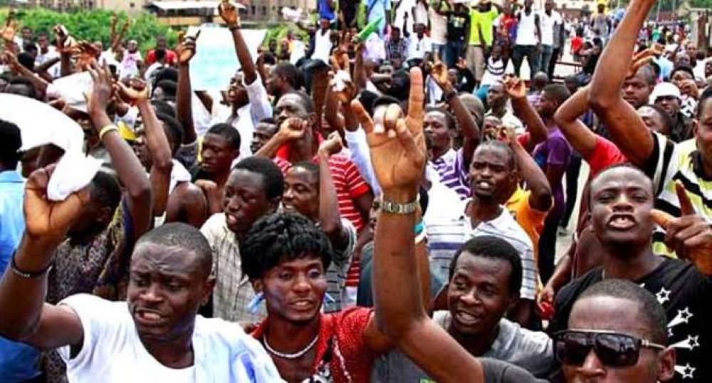 students protest