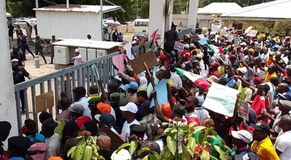 workers protest