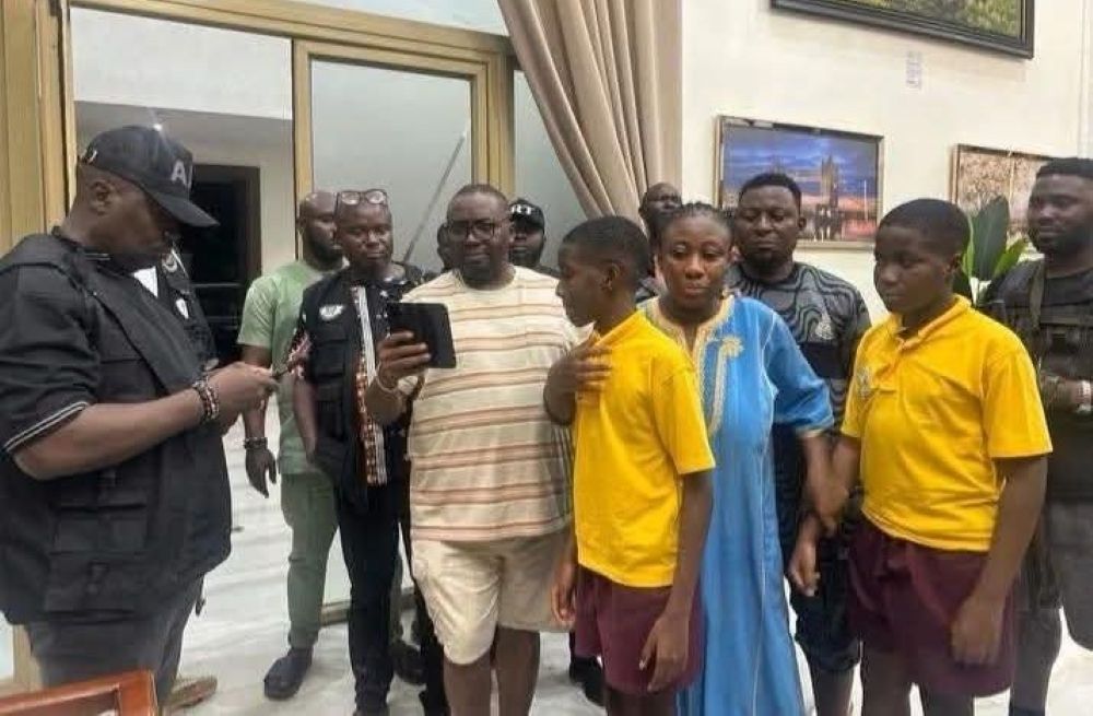 adelabu with his rescued sister