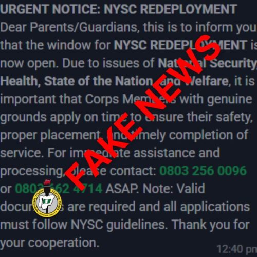 fake message