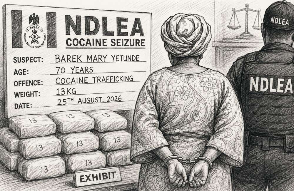 70 year old arraigned for cocaine