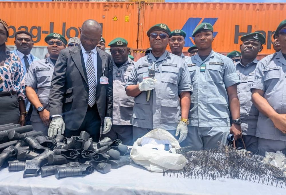 nigeria customs seize pump action