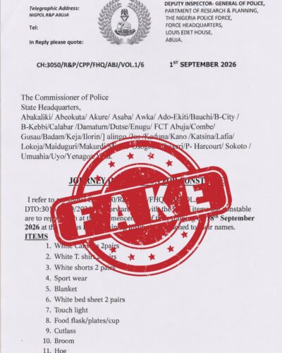 fake notice