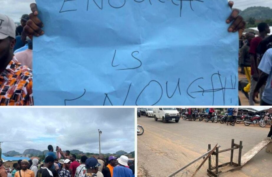 students protest