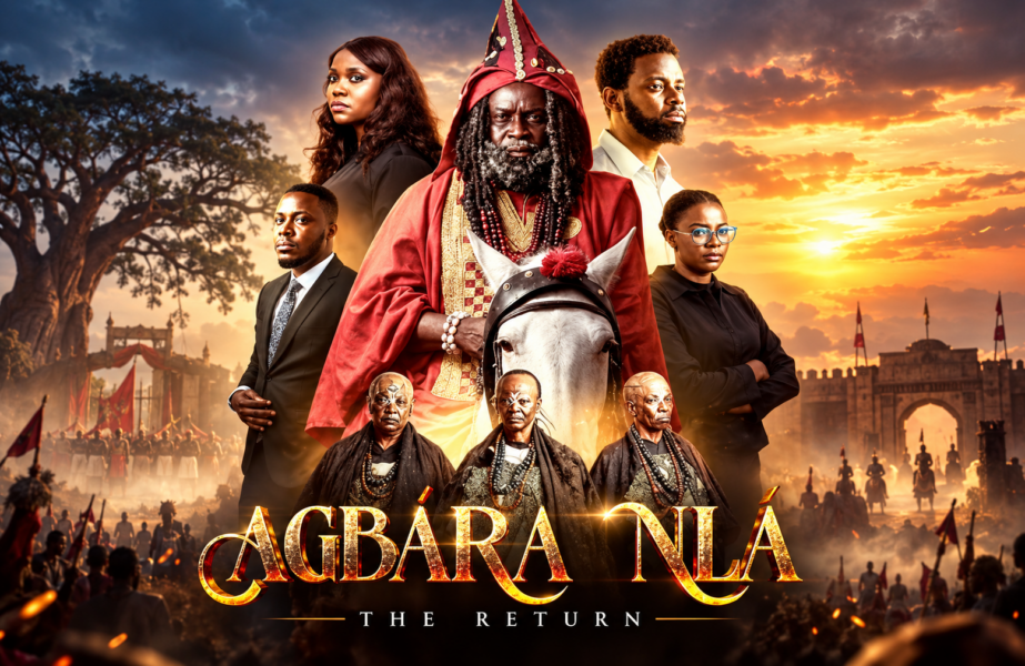 Movie poster for Agbara Nla The Return with diverse characters.