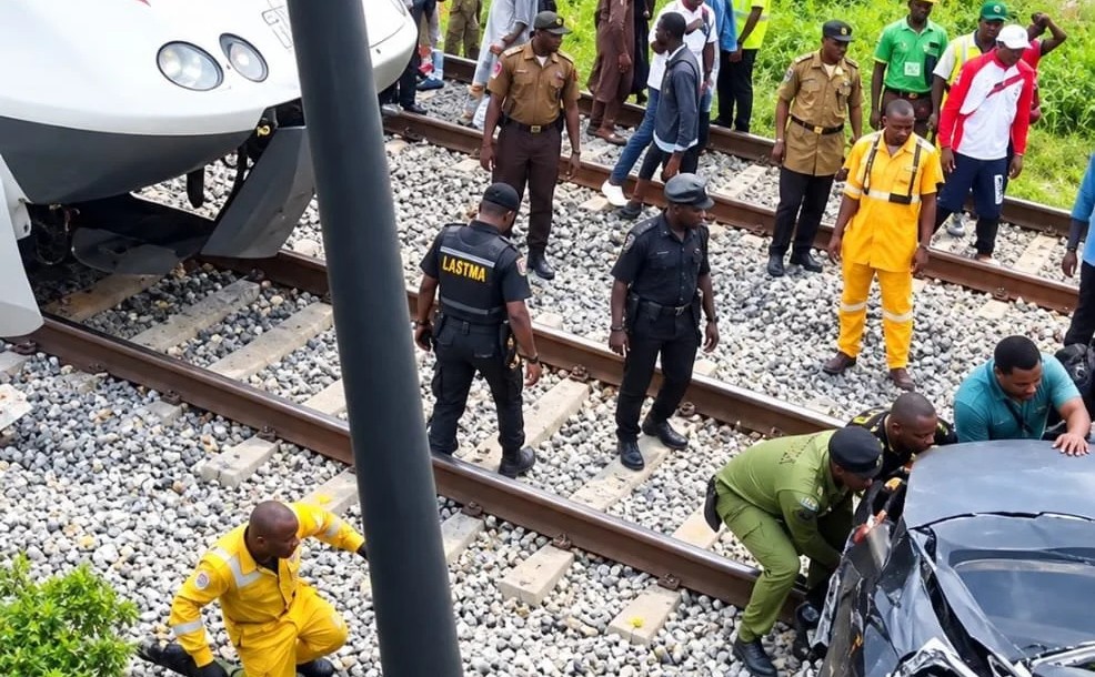 train accident scene